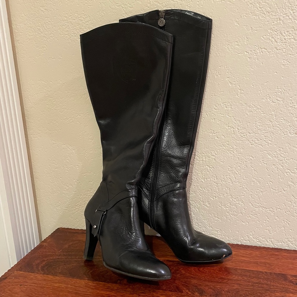 Etienne Aigner Black Heel Boots